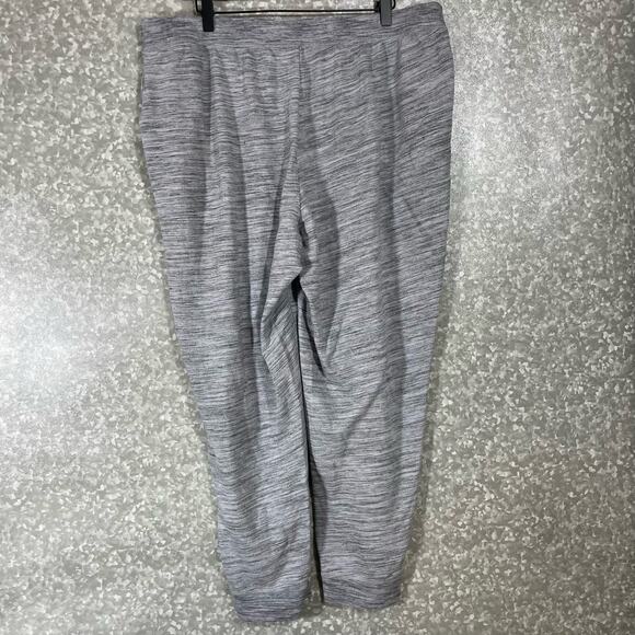 Catherines Women's Plus Size Gray Marled Sweatpants - Size 1X (18-20W) - Pockets - Picture 7 of 7
